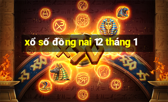 xổ số đồng nai 12 tháng 1