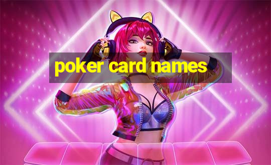 poker card names