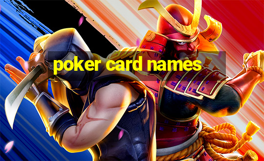 poker card names