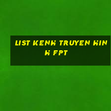 list kenh truyen hinh fpt