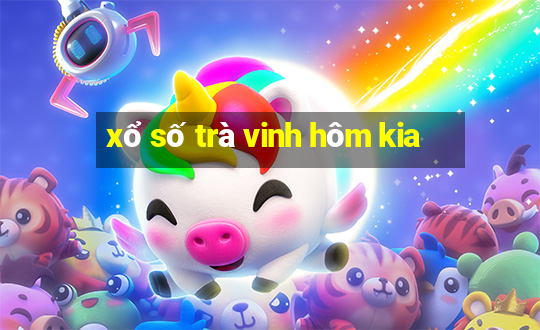 xổ số trà vinh hôm kia