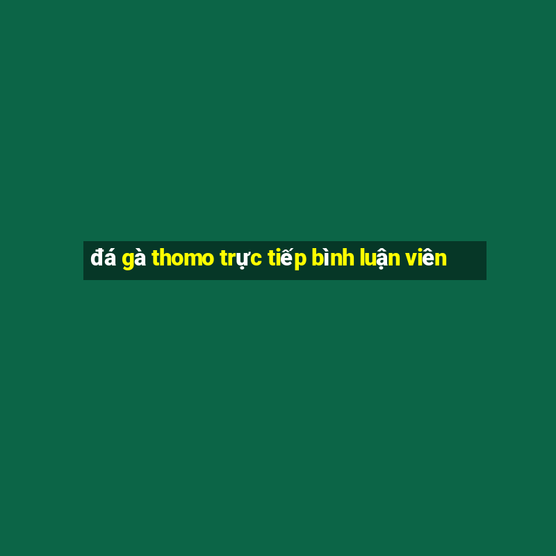 đá gà thomo trực tiếp bình luận viên