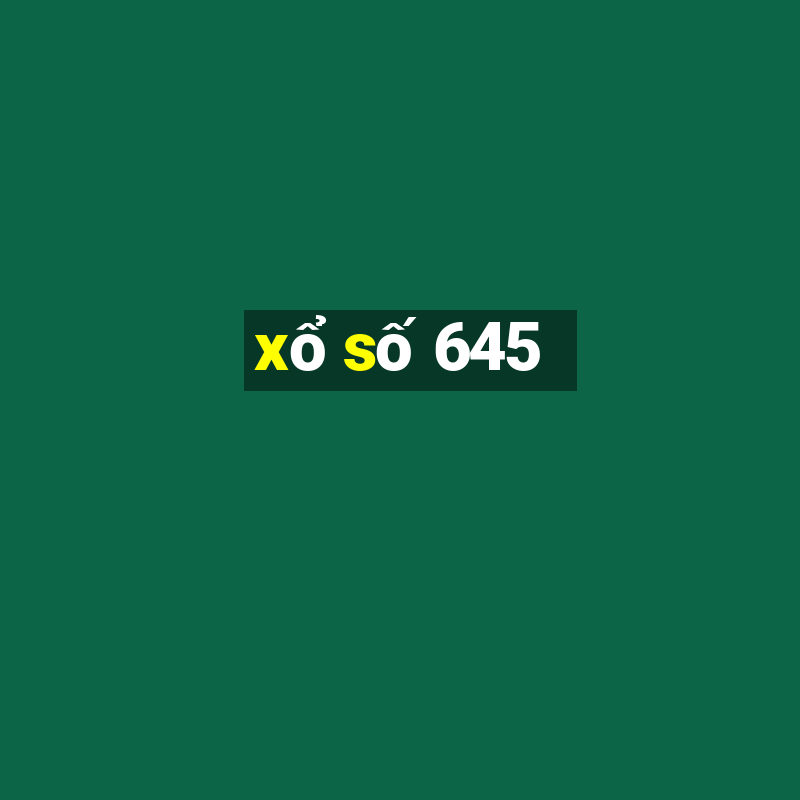 xổ số 645