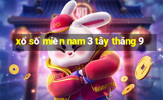 xổ số miền nam 3 tây tháng 9