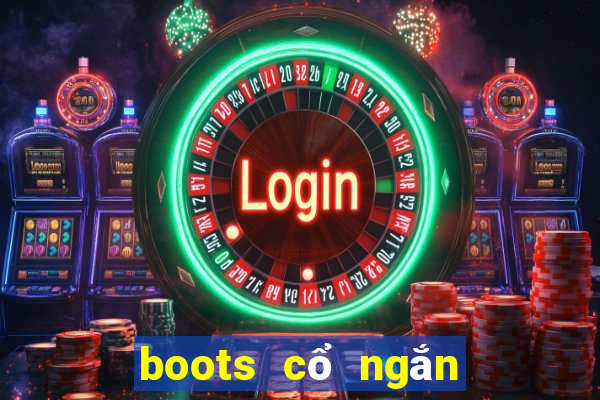 boots cổ ngắn đế bệt