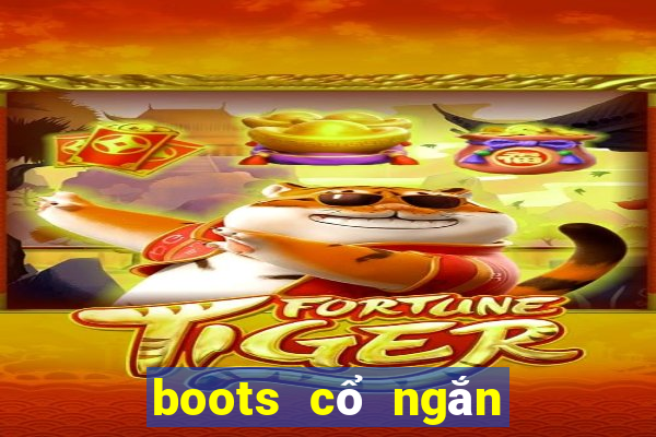 boots cổ ngắn đế bệt