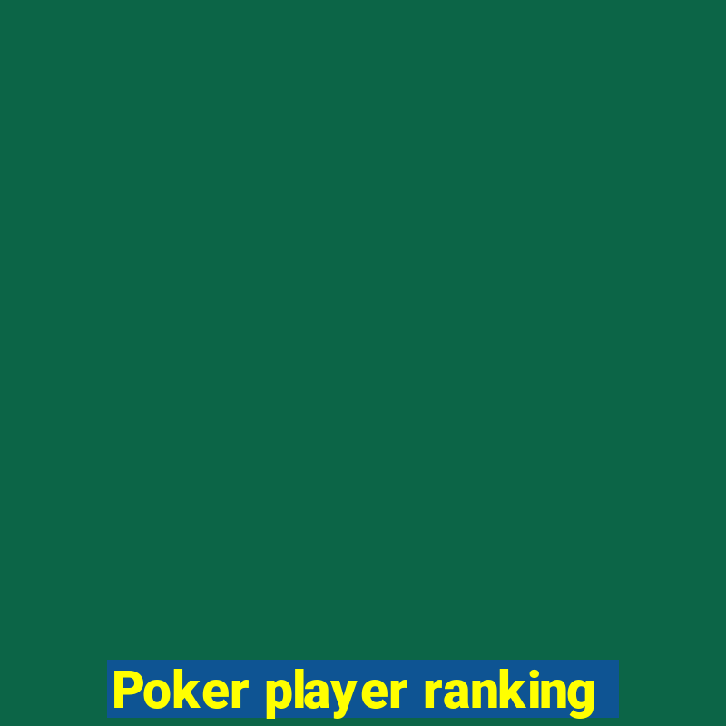 Poker player ranking