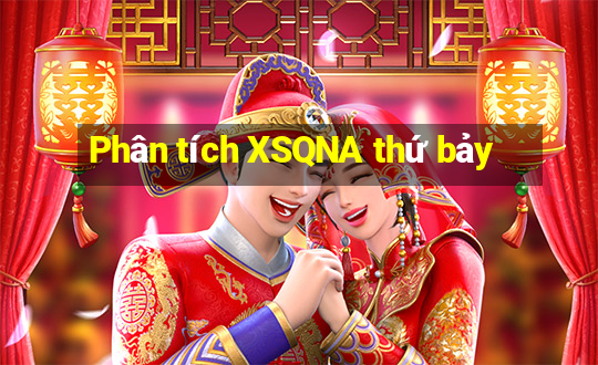 Phân tích XSQNA thứ bảy