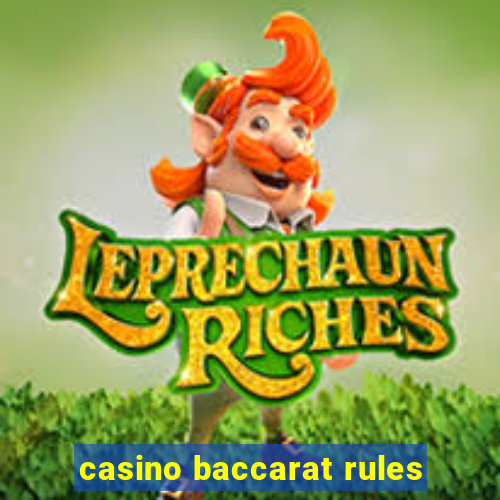 casino baccarat rules