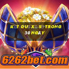 kết quả xổ số trong 30 ngày