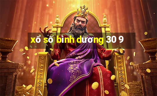 xổ số bình dương 30 9