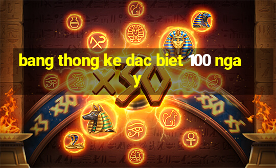 bang thong ke dac biet 100 ngay