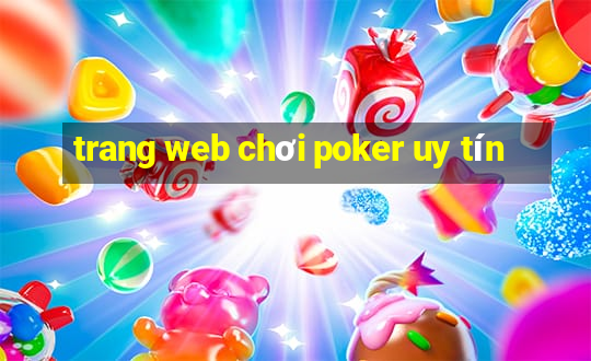 trang web chơi poker uy tín