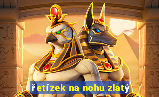 řetízek na nohu zlatý