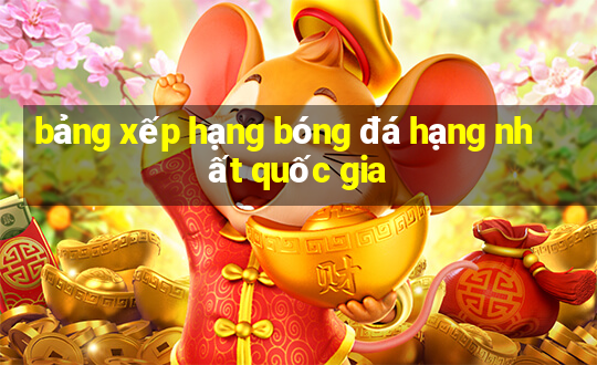 bảng xếp hạng bóng đá hạng nhất quốc gia