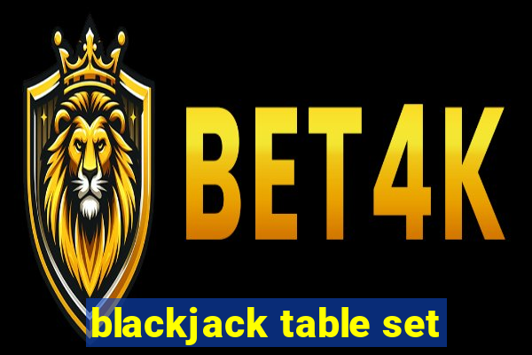 blackjack table set