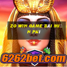 Zo Win Game Bài Miễn Phí