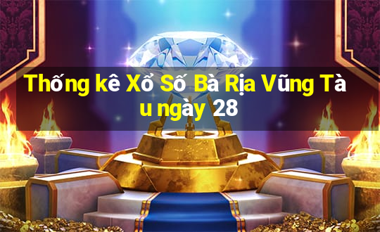 Thống kê Xổ Số Bà Rịa Vũng Tàu ngày 28