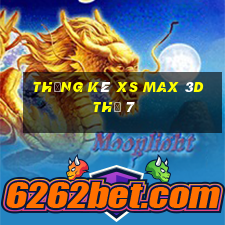 Thống kê XS Max 3D Thứ 7