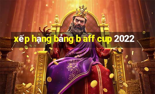 xếp hạng bảng b aff cup 2022