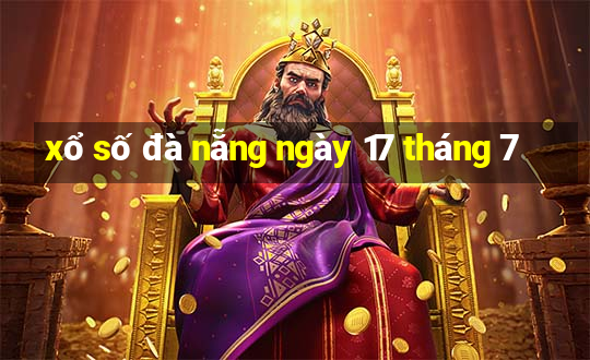 xổ số đà nẵng ngày 17 tháng 7