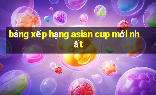 bảng xếp hạng asian cup mới nhất