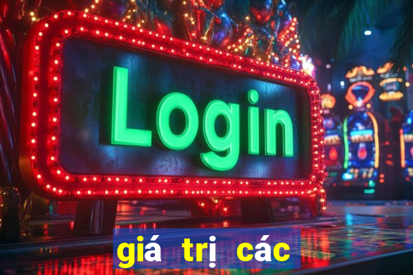 giá trị các giải xổ số