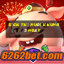 bạch thủ nuôi khung 3 ngày