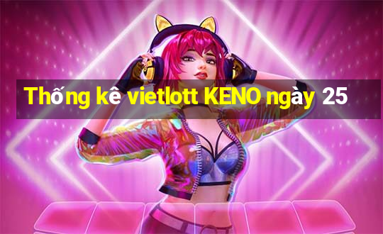 Thống kê vietlott KENO ngày 25