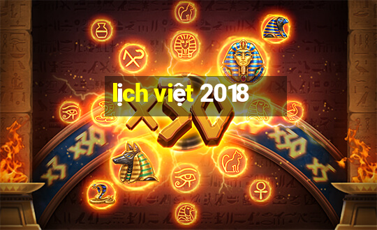 lịch việt 2018