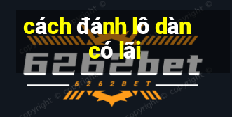 cách đánh lô dàn có lãi