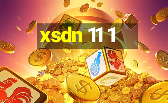 xsdn 11 1