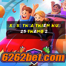 xổ số thừa thiên huế 25 tháng 2