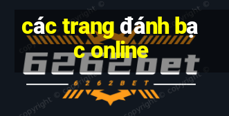 các trang đánh bạc online