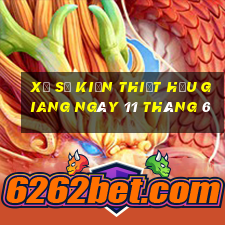 xổ số kiến thiết hậu giang ngày 11 tháng 6