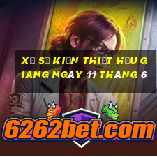 xổ số kiến thiết hậu giang ngày 11 tháng 6