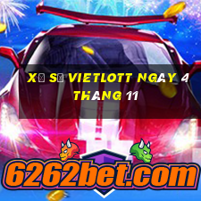 xổ số vietlott ngày 4 tháng 11