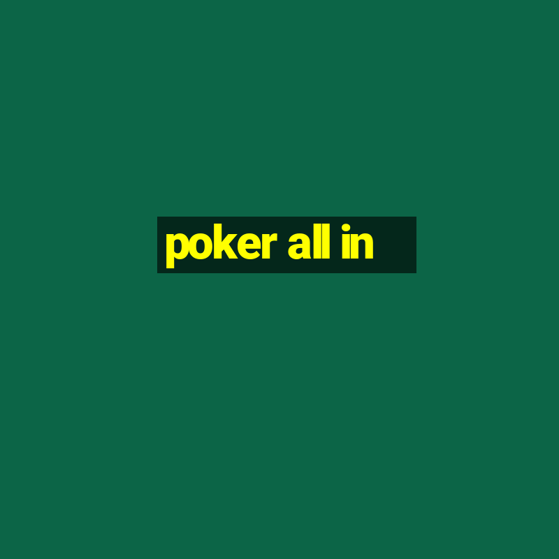 poker all in