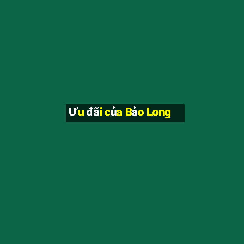 Ưu đãi của Bảo Long