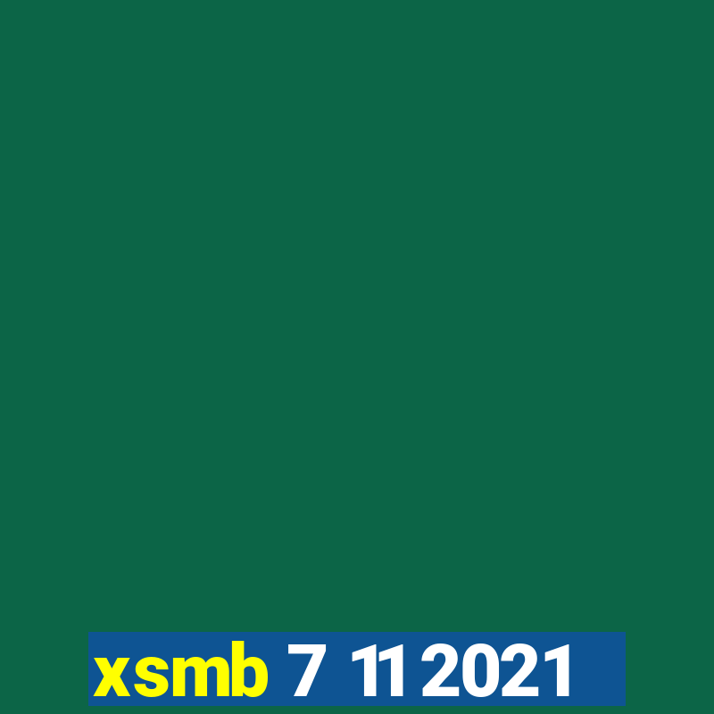 xsmb 7 11 2021