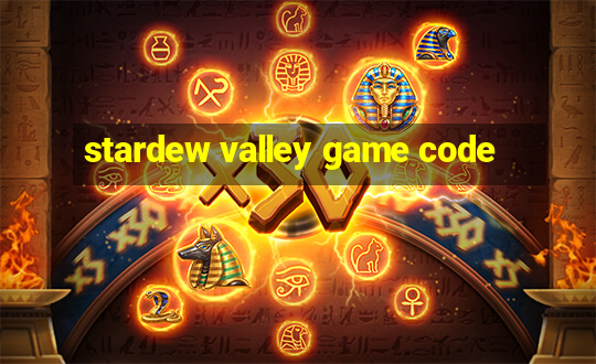 stardew valley game code