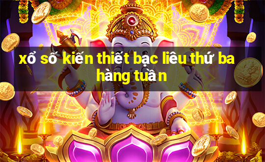 xổ số kiến thiết bạc liêu thứ ba hàng tuần