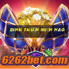 bình thuận miền nào