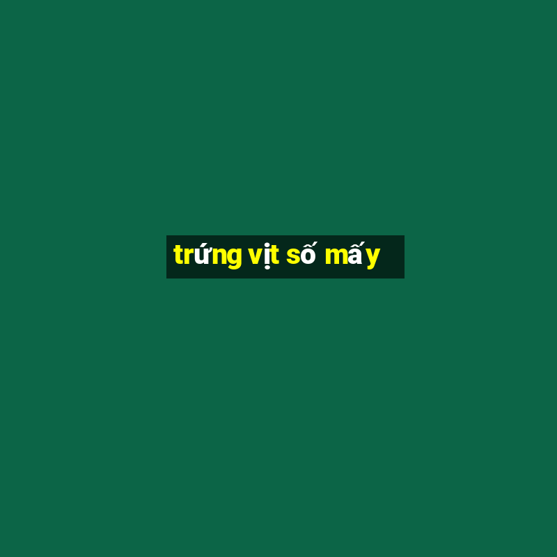 trứng vịt số mấy