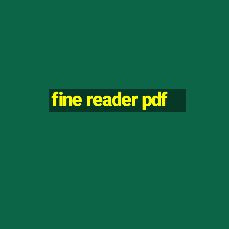 fine reader pdf