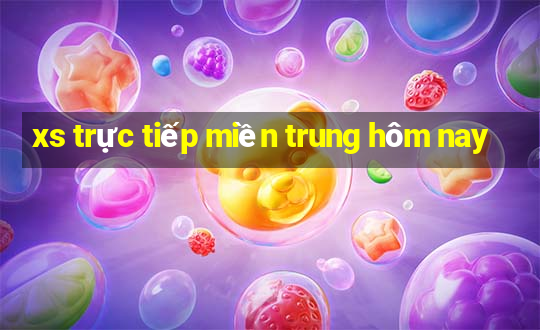 xs truc tiep mien trung hom nay