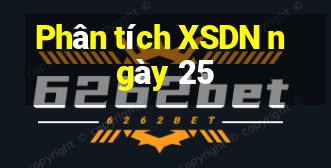 Phân tích XSDN ngày 25