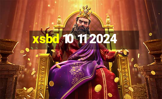 xsbd 10 11 2024