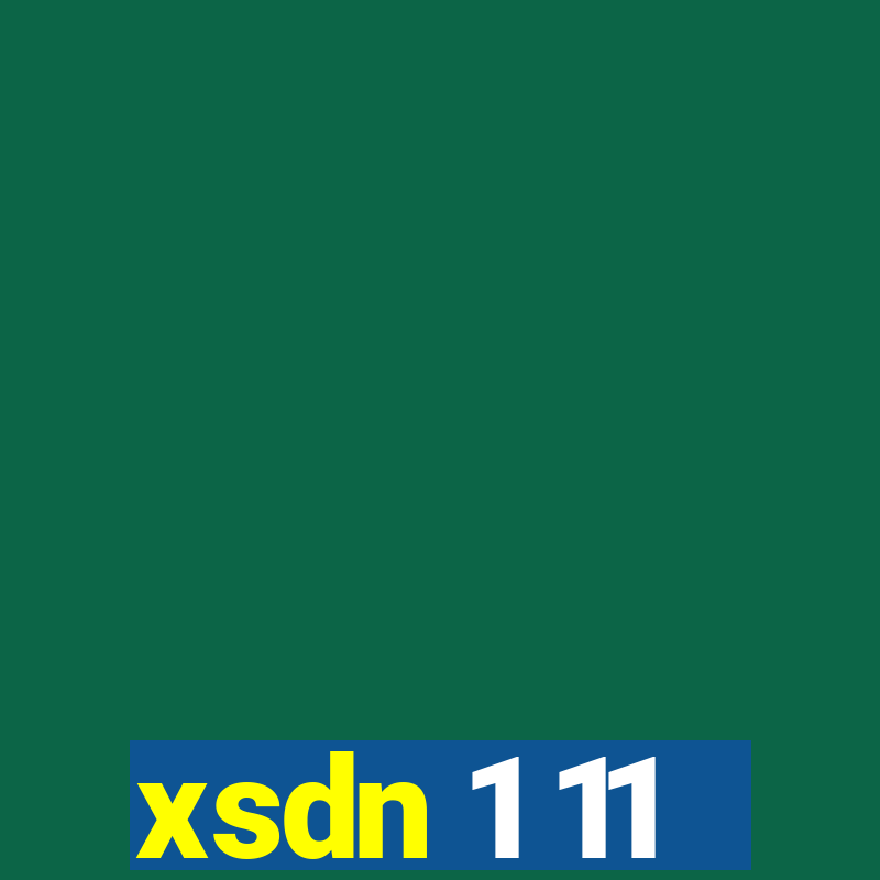 xsdn 1 11