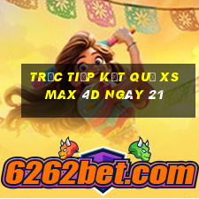 Trực tiếp kết quả XS Max 4D ngày 21